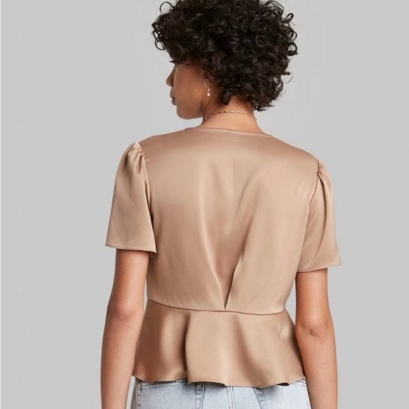 Wild Fable Bronze Blouse size M - Picture 2 of 8